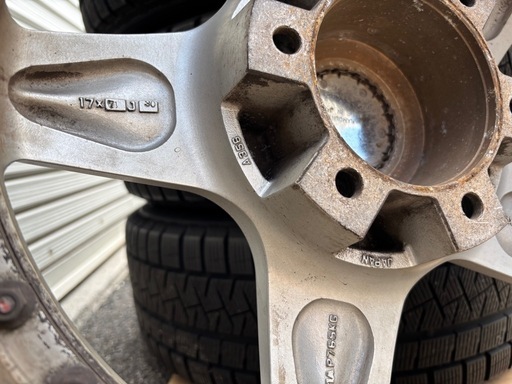 ハイエースetcホイール4本/スタッドレス付 215/55R17の通販はau PAY 