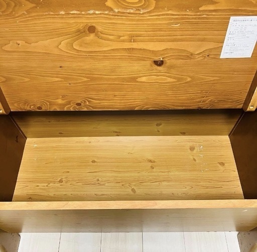 【収納付き】木製ベンチチェスト カントリー家具 天然木