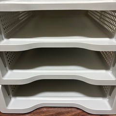 Ａ４ラックグレー 8点セットの画像