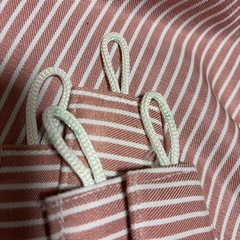 千趣会★ ピンクストライプ　カーテン　2枚の画像