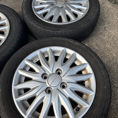 14インチ　アルミホイール　タイヤまだ山あり　まだ使えます　155/65R14 の画像