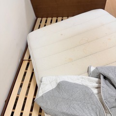 ニトリ ゼミダブルベッドの画像