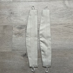 カーテンセット 幅約210cm 高さ約114cm ベージュ／レース付きの画像