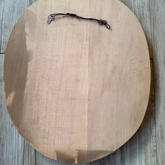 薔薇の木彫り 壁掛けレリーフ オーバル型（縦45cm × 横35cm）の画像