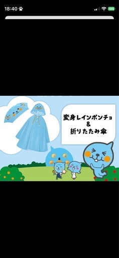 レインポンチョ２枚セット