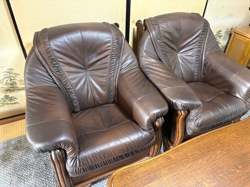 応接セット　ソファセット　高級品　ソファ4脚　テーブル