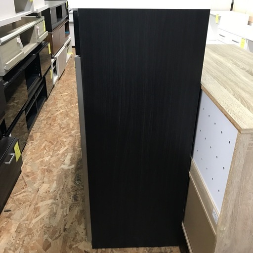 ジャングルジャングル貝塚店　ハーフキッチンボード　黒　ブラック　引き出し　棚　高さ調節　スライドテーブル　コード　コンセント　オシャレ
