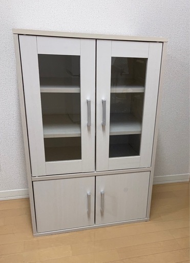 ジモティ来店特価!!　　食器棚　松田家具　ホワイト　　J-0720 ジモティ来店特価!! 食器棚 松田家具 ホワイト J-0720 【公式通販】