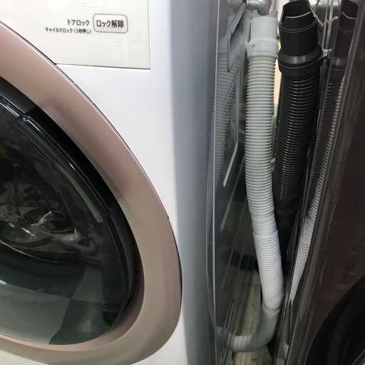 ジャングルジャングル貝塚店　洗濯機　ドラム式　シャープ　2022年製 7.0kg 白　ホワイト　乾燥　プラズマクラスター除菌乾燥　ヒー