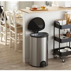 ゴミ箱 50L ステンレス ペダル式 フットタッチ式 カインズ ダストボックスの画像