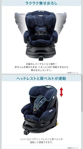 Aprica ディアターンプラス ISOFIX チャイルドシート ネイビー (馬惠子