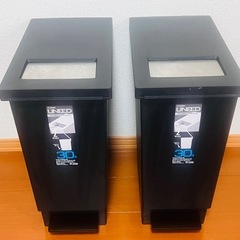 ペダル式ゴミ箱(プッシュ蓋付き)の画像