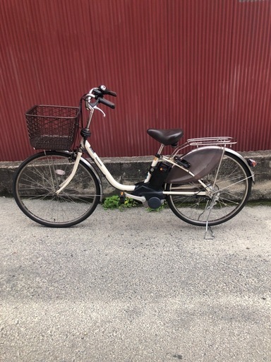 【京都発】京の楽チャリ　電動アシスト自転車　パナソニック　26インチ　白色