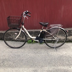 【京都発】京の楽チャリ　電動アシスト自転車　パナソニック　26インチ　白色の画像