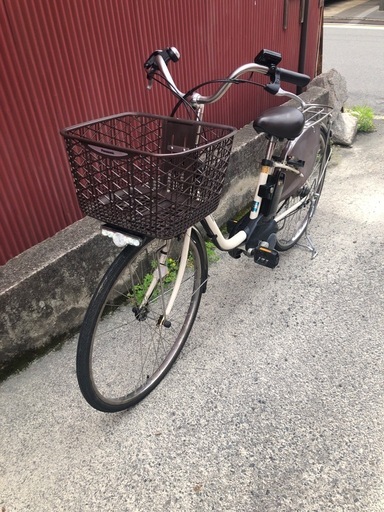 【京都発】京の楽チャリ　電動アシスト自転車　パナソニック　26インチ　白色 京都発】京の楽チャリ電動アシスト自転車パナソニック26インチ水色 (京 