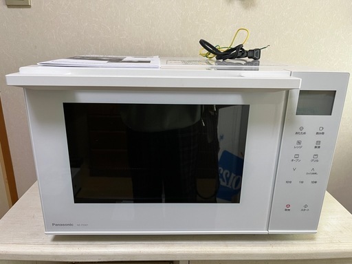パナソニック オーブンレンジ NE-FS301-W 2021年製 幅483mm奥行396mm高さ310mm 良品 説明欄必読 オーブンレンジ ホワイト NE-FS301-W [23L] Panasonic｜パナソニック