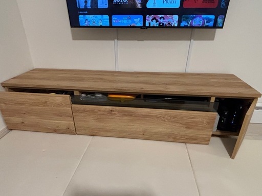 テレビ台　180cm 　木目調　