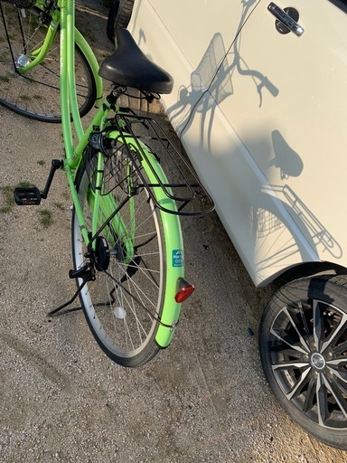 中古美品自転車27インチLEDライト