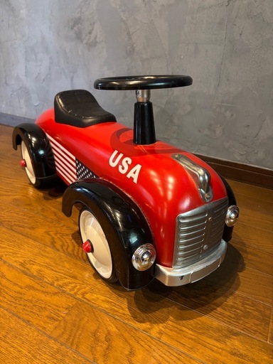 子ども用 乗用玩具 足けり車 赤 キッズカー　レッド