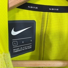 NIKE ナイキ ランニングTシャツ メンズL DRI-FIT ラグラン 蛍光イエロー 半袖Tシャツ スポーツウェア ランニングの画像