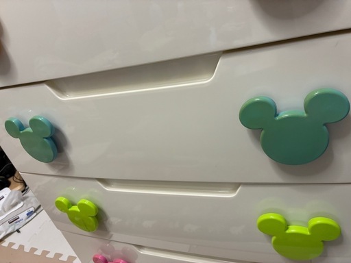 ディズニー ミッキーマウス 5段 タンス 衣類収納　キッズチェスト