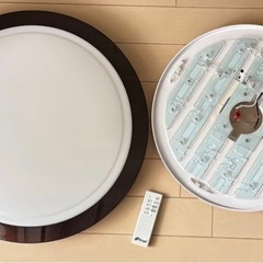 オーム電機　照明電気　LED シーリングライト LE-Y35D8K-WT3 調光リモコン付の画像