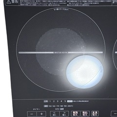 《良品》IRIS OHYAMA 2口 IHクッキングヒーター 2021年製の画像