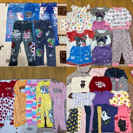 女の子 95～100まで 大量 3歳 4歳 春夏 まとめ売り 82点 (4児ママ( ¨̮