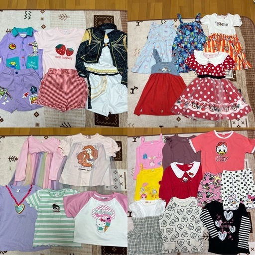 女の子 95～100まで 大量 3歳 4歳 春夏 まとめ売り 82点 (4児ママ( ¨̮