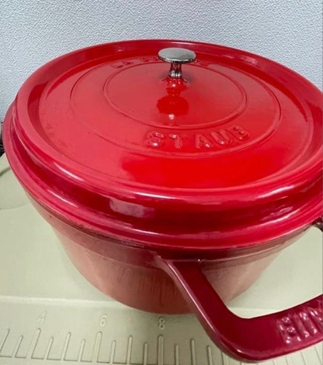 値引き交渉可【極美品】ストウブ（staub）30cm チェリーレッド