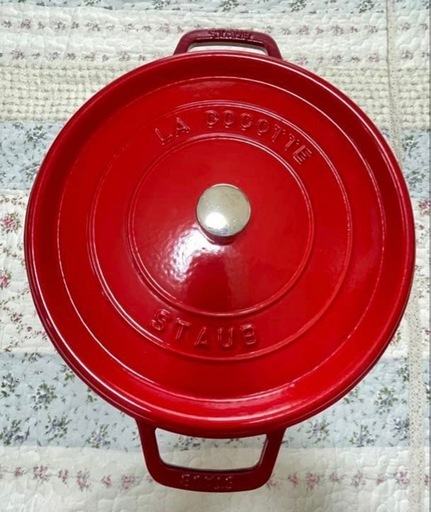 値引き交渉可【極美品】ストウブ（staub）30cm チェリーレッド
