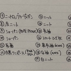 26着の服（春夏秋冬）の画像