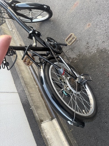 折りたたみ自転車ギア付き (しましま) 葛西の折りたたみ自転車の中古
