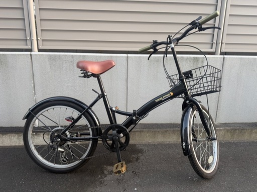 【売ります】折りたたみ自転車【中古】 折りたたみ自転車ギア付き (しましま) 葛西の折りたたみ自転車の中古