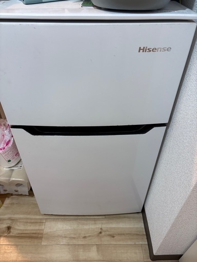 冷蔵庫 ハイセンス 2ドア 単身者 一人暮らし 93L HR-B95A 2017年 Hisense 動作品 川崎区 Hisense HR-B95A 93L 小型冷蔵庫 ホワイト