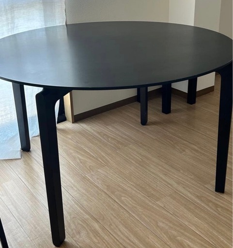 TON  ダイニングテーブル Leaf Table 4UJ443 中古 黒 BLACK