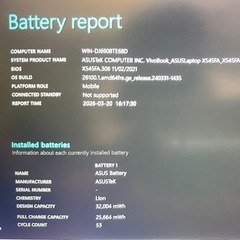 ASUS VivoBook X545FA ノートパソコンの画像