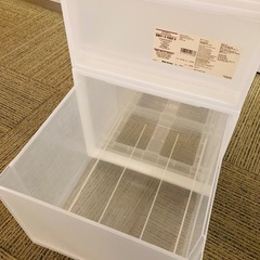 【無料】無印良品 収納ケース5個セット 深3・小2 キャスター付 月曜限定の画像