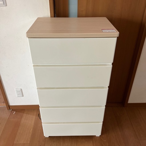 5段　天板付き　収納ケース　ロック機能無し