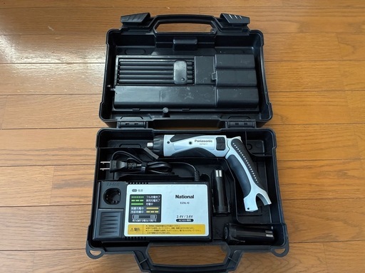電動工具、即使用OK 、Panasonic 充電ドリル EZ7410 フルセット バッテリー2個付き