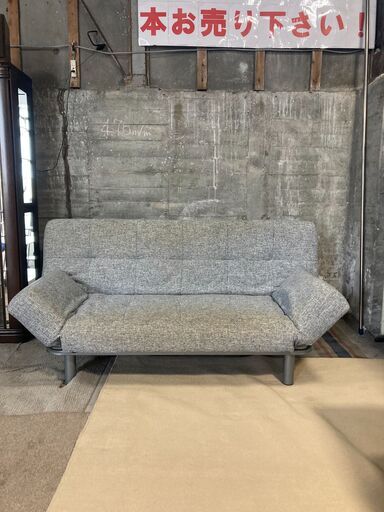 NITORI ソファベッド ニトリ 背もたれと肘掛けが動くソファ ベッド 布