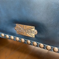 VINCENT ネイビー　ソファ スツール ベンチの画像