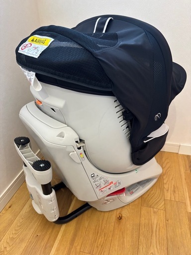 エールベベ　クルッと　３６０°回る　中古 中古品☆エールベベ クルットNT 360°回転 チャイルドシートブラック
