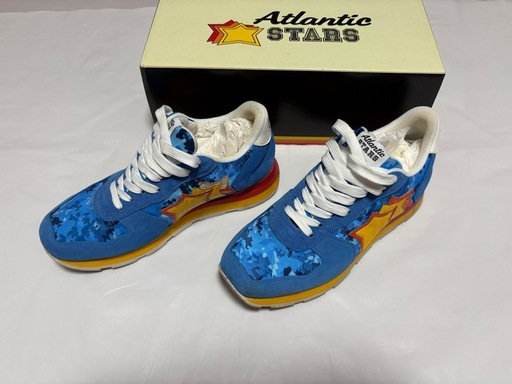 Atlantic STARS アトランティックスターズ 43 27cm スニーカー 箱付き ブルー 星柄 メンズ