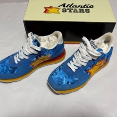 Atlantic STARS アトランティックスターズ 43 27cm スニーカー 箱付き ブルー 星柄 メンズの画像