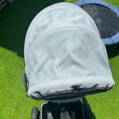 子供用三輪車 押し棒付き 日よけあり 状態良好の画像