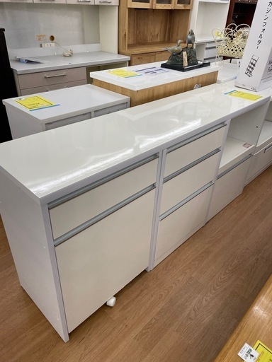 ☆ドリーム荒牧店☆ジモティー割引有☆【クリーニング済み】土井インテリヤ工業/キッチンカウンター/状態△
