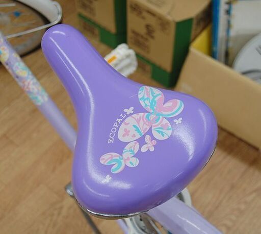 子供用自転車 24インチ BRIDGESTONE ECOPAL 切替なし パープル系 鍵 