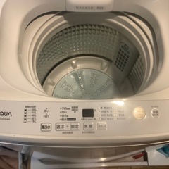 【急募！】洗濯機7kg2020年製アクア　引取り可能な方にお譲りします（注意点あり！）の画像