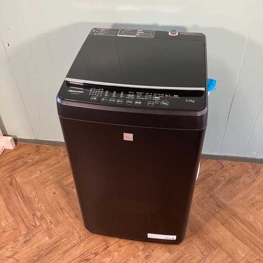 ハイセンス　全自動洗濯機　マットブラック　HW-G55E7KK 2020年製　5.5kg